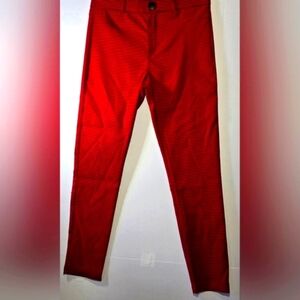 ZARA Leggings Pant Size XL Black And Red Design In EXCELLENT CONDITION